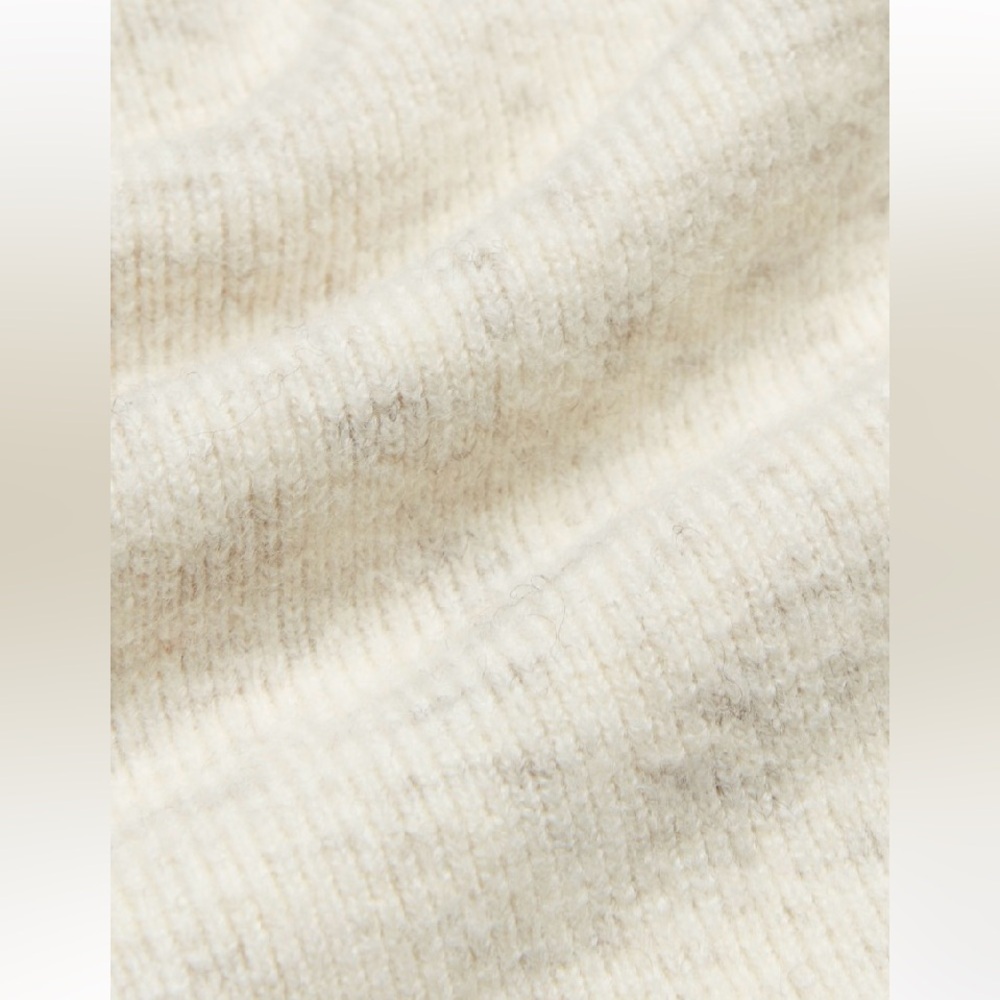 Aritzia Wilfred Wool Blend Greer Sweetheart Bustier Cream Sweater Size Small - Picture 7 of 14